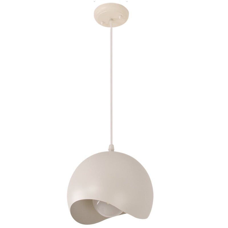 Aluminium Doomed Hanging Lamp Macaron 1-Licht-Tropfenanhänger mit Wellenkante-Design