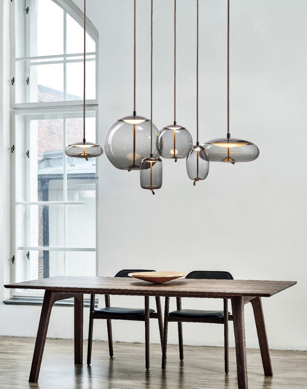 1 ascensore a soffitto leggero moderno vetro appeso per il ristorante