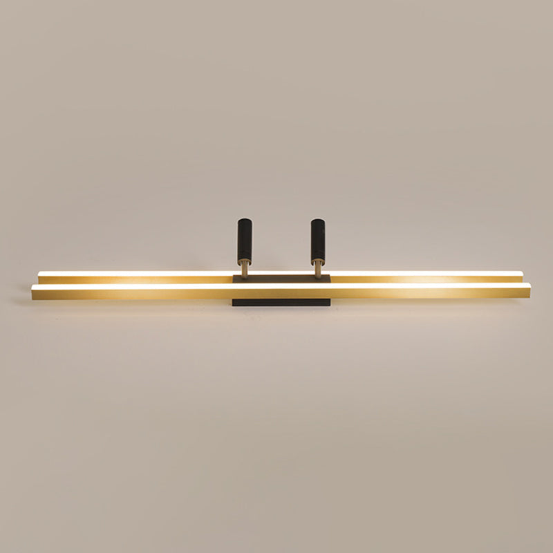 Montaggio a semi-incasso a LED in alluminio dorato in stile moderno e creativo Apparecchio da soffitto a 2 luci per luoghi commerciali