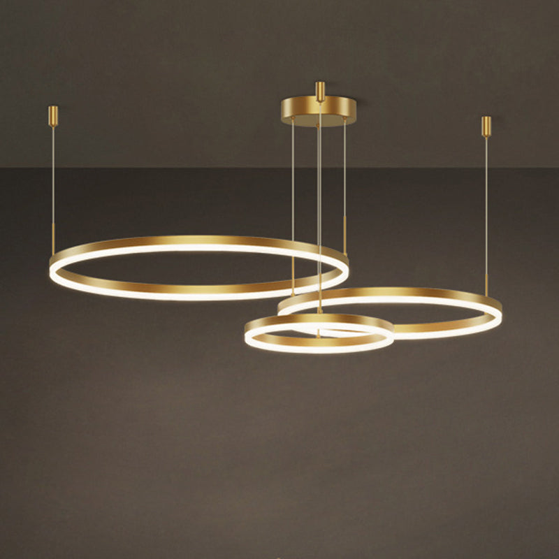 Simplicidad moderna colgando accesorio de luces de techo acrílico de lámpara de múltiples niveles de múltiples niveles para restaurante