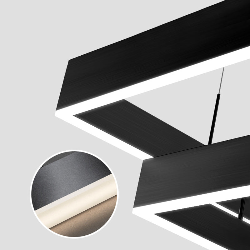 Simplicità Apparecchio di illuminazione a sospensione quadrata ACRILICA APPEGGIAMENTO APPEGGIAMENTO PER IL RISTORANTE