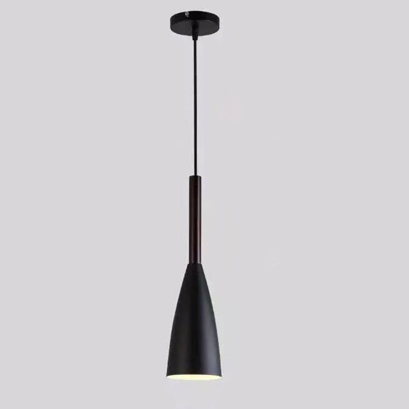 Ultra-moderne sich verjüngte Anhänger-Beleuchtungskörper metallische Hanglampe mit Hangschnur für das Restaurant