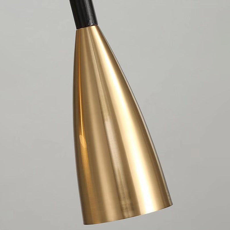 Ultra-moderne sich verjüngte Anhänger-Beleuchtungskörper metallische Hanglampe mit Hangschnur für das Restaurant