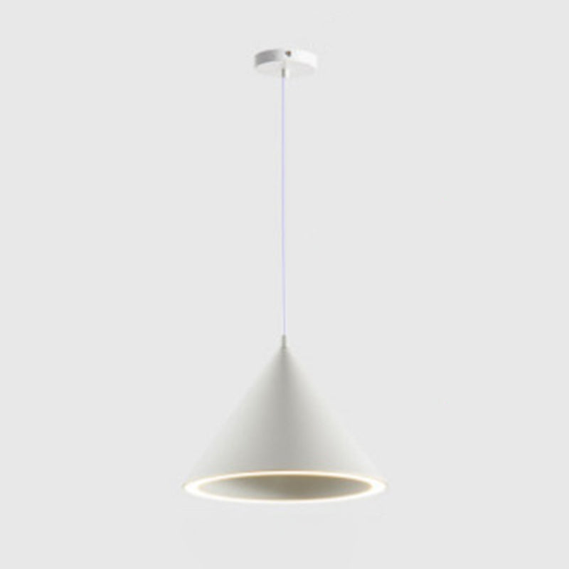 Luminaires d'éclairage de pendentif conique moderne métal 1 pendentif léger