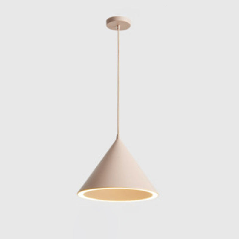 Luminaires d'éclairage de pendentif conique moderne métal 1 pendentif léger