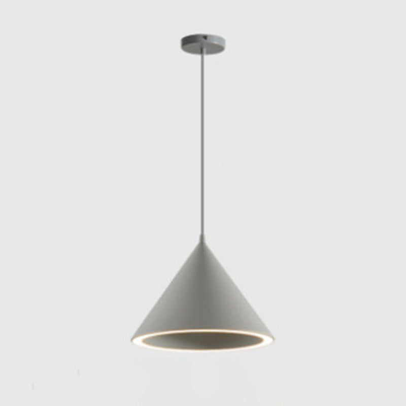 Luminaires d'éclairage de pendentif conique moderne métal 1 pendentif léger