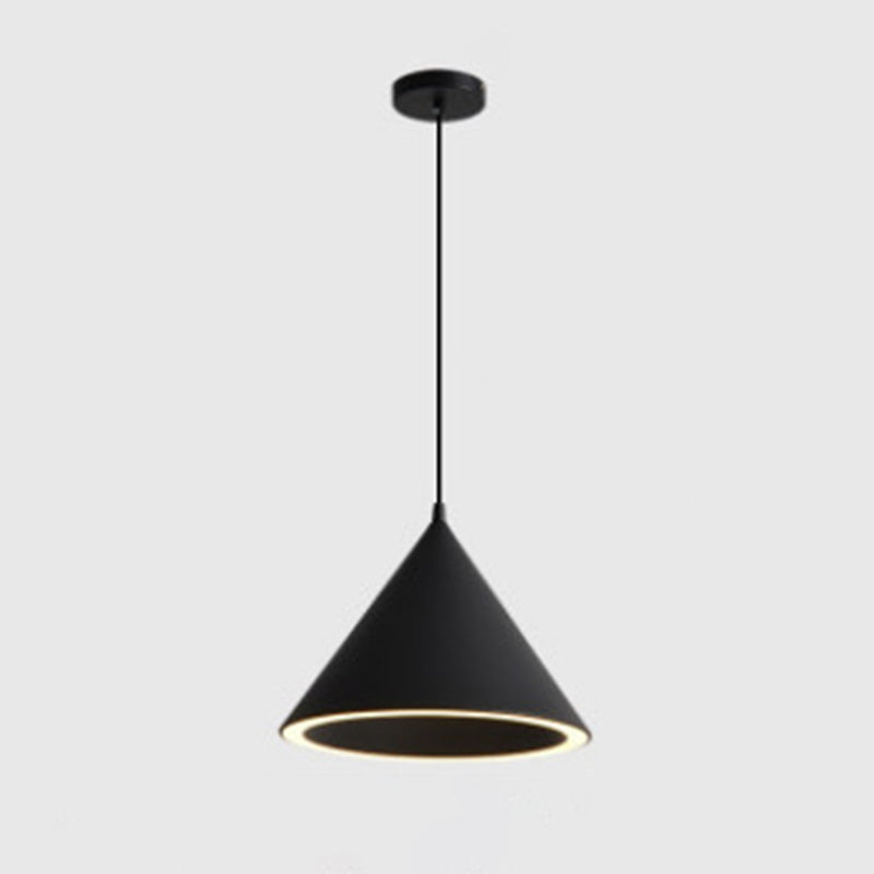 Luminaires d'éclairage de pendentif conique moderne métal 1 pendentif léger