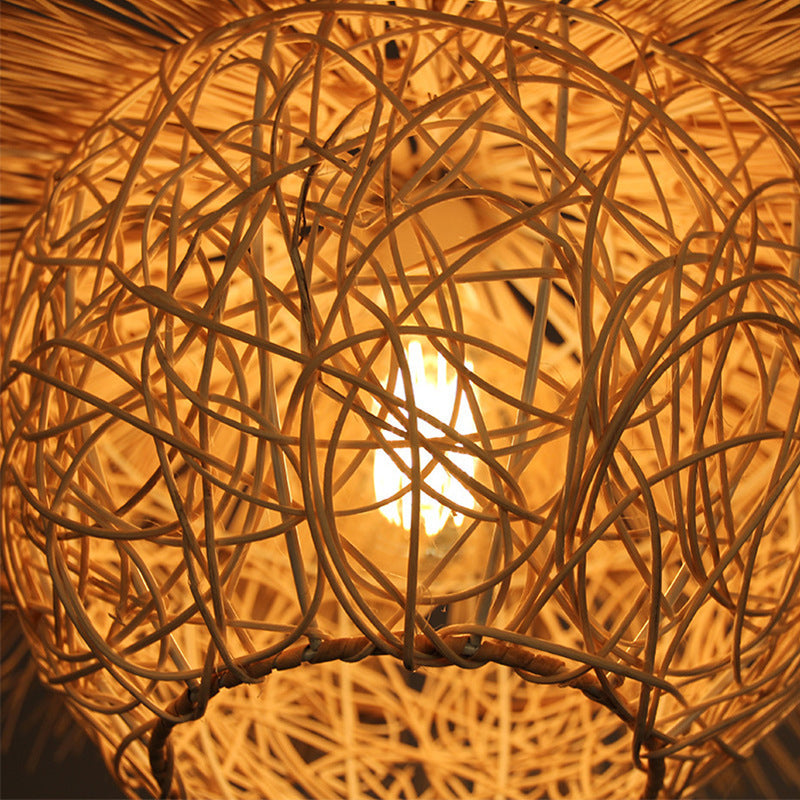 Chinesische Anhänger Beleuchtungskörper Rattan Hanges Licht mit hängenden Kabel für das Restaurant