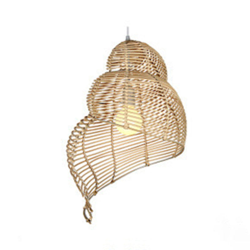 Chinesische Anhänger Beleuchtungskörper Rattan Hanges Licht mit hängenden Kabel für das Restaurant