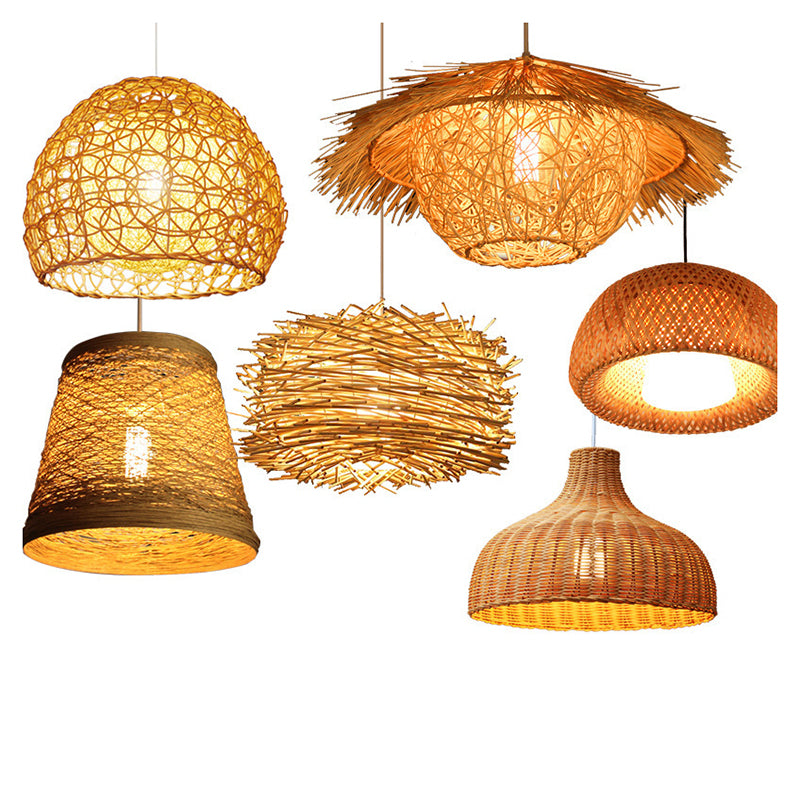 Chinesische Anhänger Beleuchtungskörper Rattan Hanges Licht mit hängenden Kabel für das Restaurant