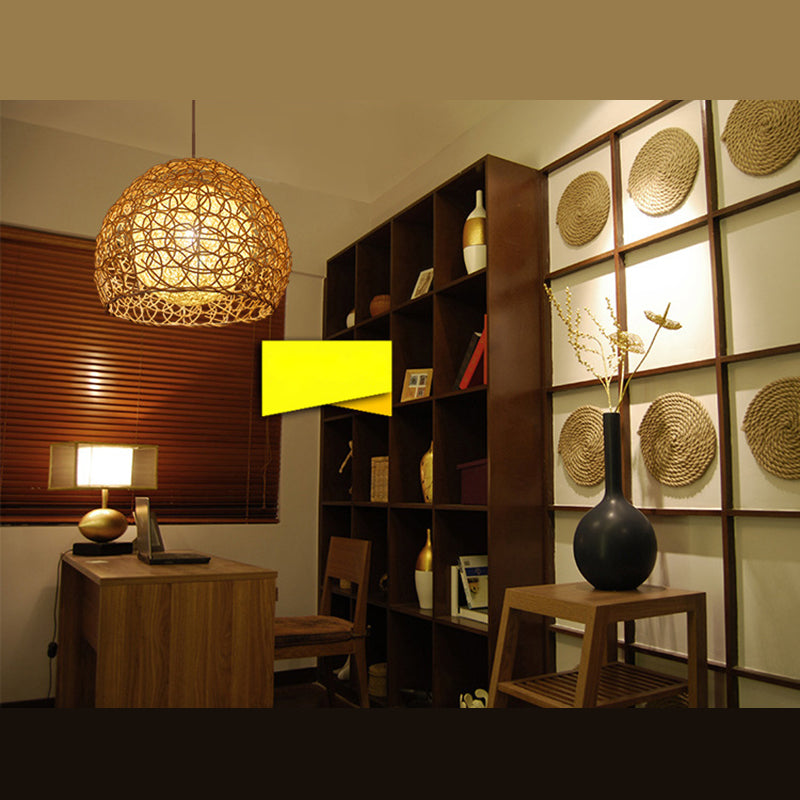 Chinesische Anhänger Beleuchtungskörper Rattan Hanges Licht mit hängenden Kabel für das Restaurant