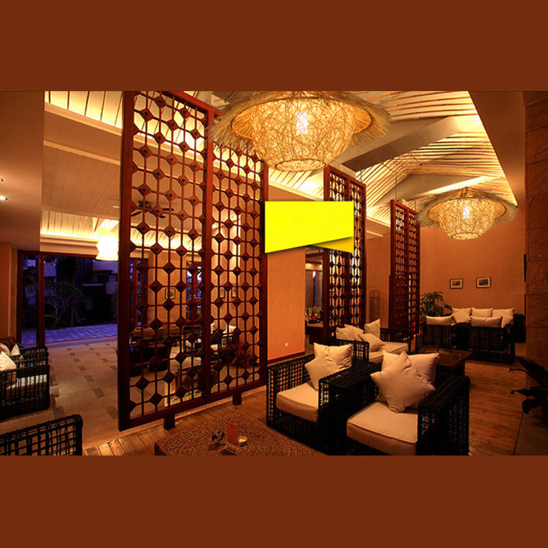 Chinesische Anhänger Beleuchtungskörper Rattan Hanges Licht mit hängenden Kabel für das Restaurant