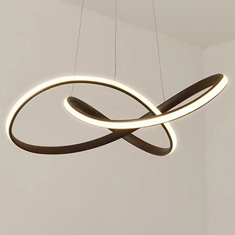 Modern Linear Pendant Lighting Fixtures Silica Gel Hanging Light Kit