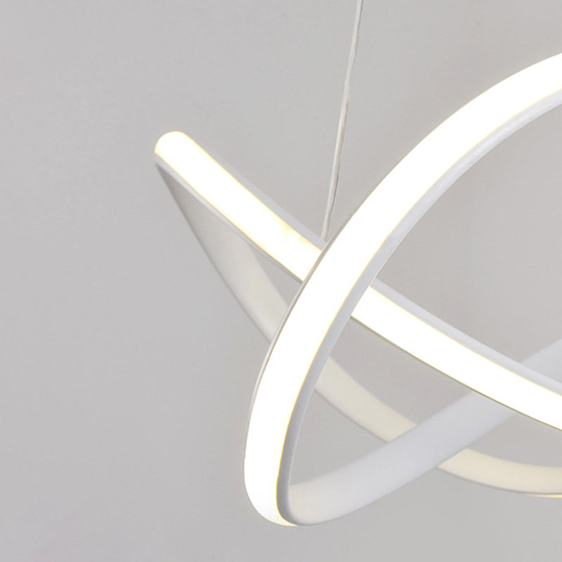 Modern Linear Pendant Lighting Fixtures Silica Gel Hanging Light Kit