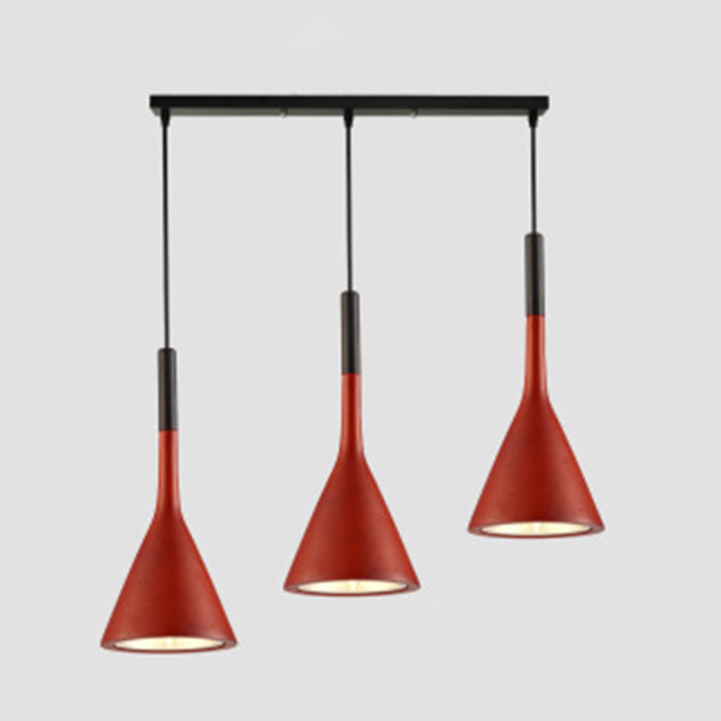 Hars taps toelopend hangende licht Noordse moderne stijl 1 lichte eettafel plafond hanglamp