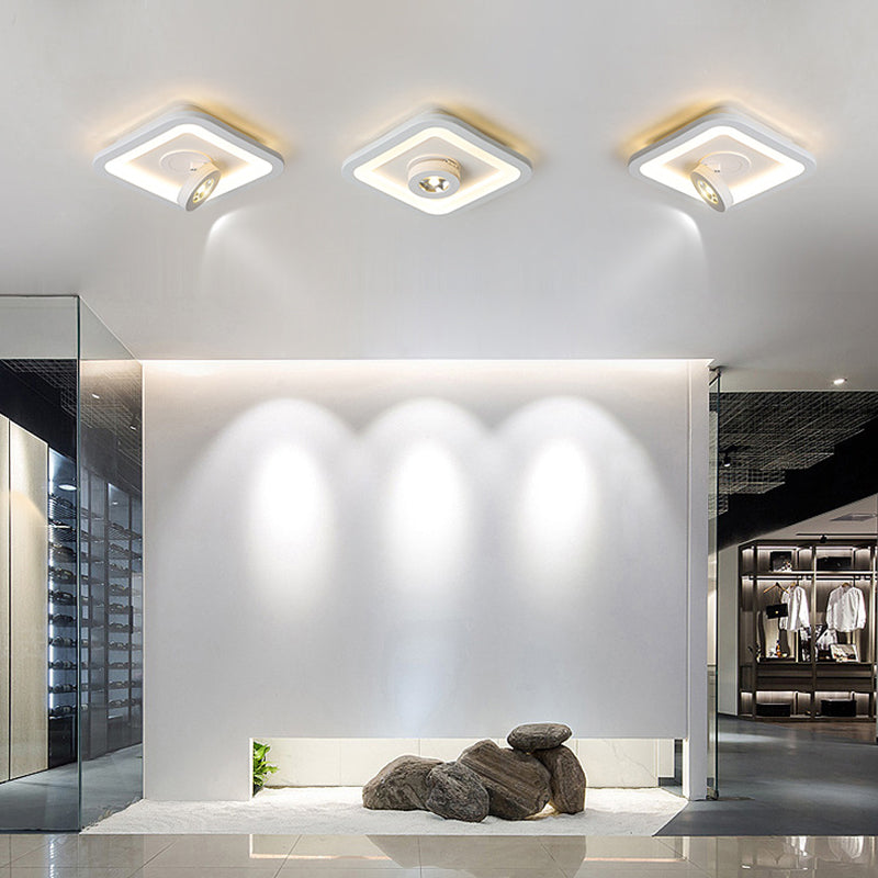 Modern Flush Mount Light Ceiling Track Lighting 1-Light LED Flush Mount Corridor Light Restaurant Light
