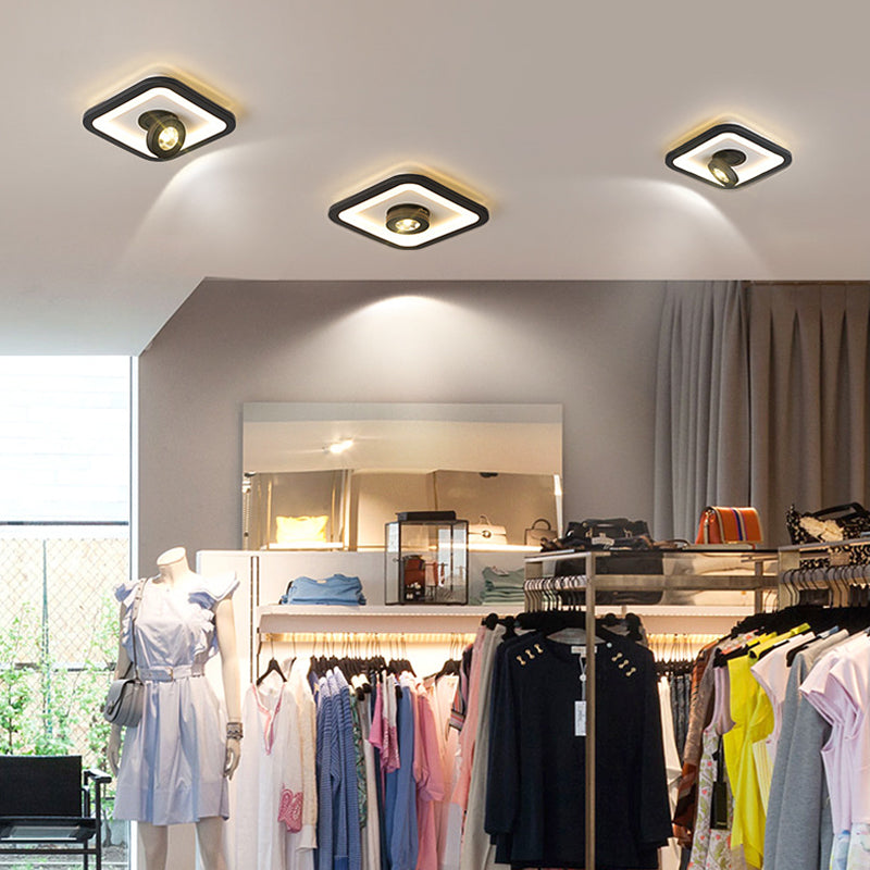 Modern Flush Mount Light Ceiling Track Lighting 1-Light LED Flush Mount Corridor Light Restaurant Light
