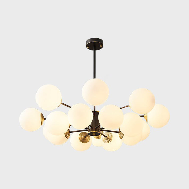 Balls Chandelier Light Fixture Simplicity-Style Glass Pendant Lighting Fixture for Bedroom