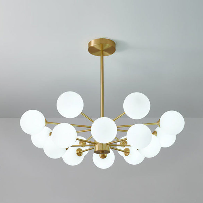 Balls Chandelier Light Fixture Simplicity-Style Glass Pendant Lighting Fixture for Bedroom
