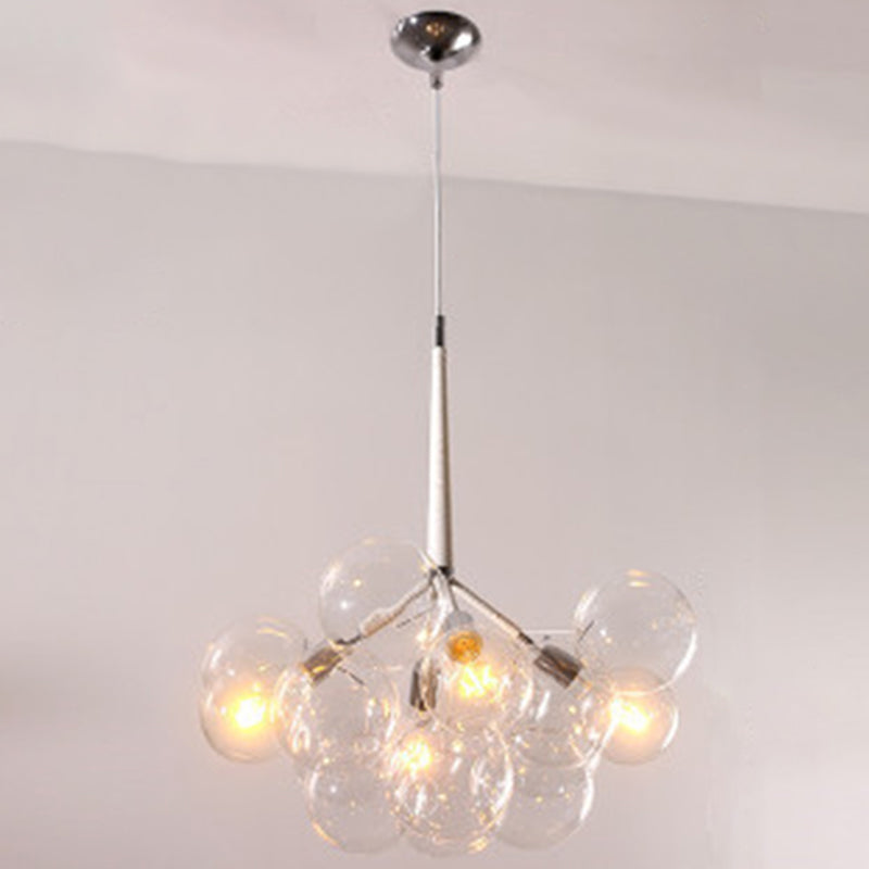 Bubbles Glass Pendant Lighting Fixture Minimalist Style Chandelier Pendant Light
