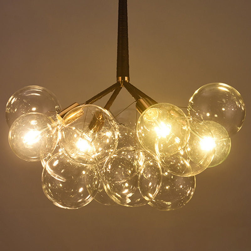 Bubbles Glass Pendant Lighting Fixture Minimalist Style Chandelier Pendant Light