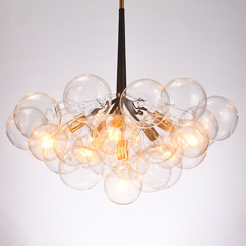 Bubbles Glass Pendant Lighting Fixture Minimalist Style Chandelier Pendant Light