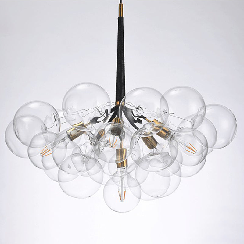 Bubbles Glass Pendant Lighting Fixture Minimalist Style Chandelier Pendant Light