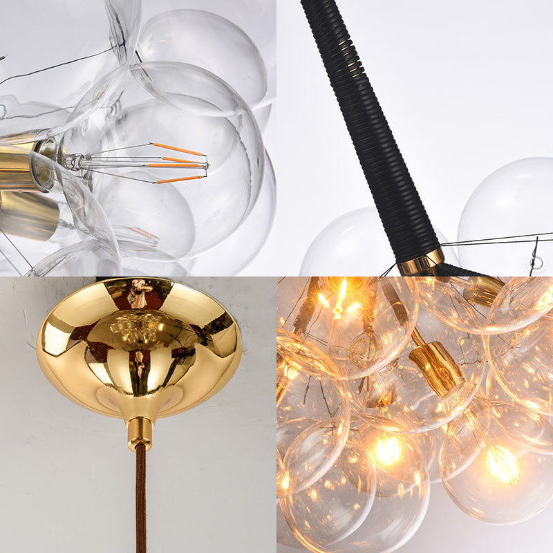 Bubbles Glass Pendant Lighting Fixture Minimalist Style Chandelier Pendant Light