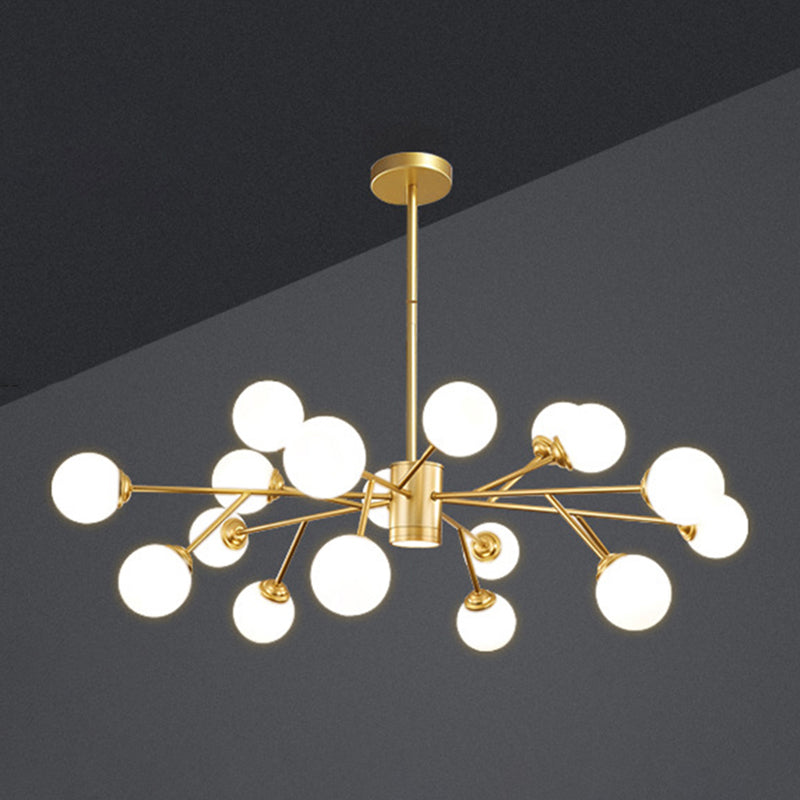 Palline di vetro lampadario a sospensione a sospensione Light Impiccomello per soggiorno per soggiorno