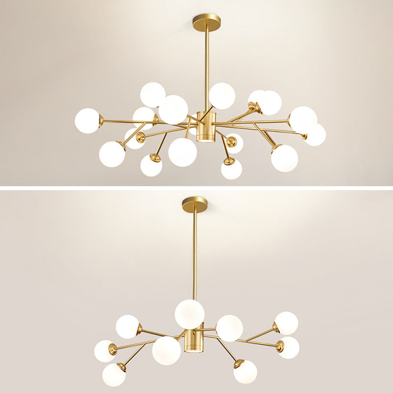 Palline di vetro lampadario a sospensione a sospensione Light Impiccomello per soggiorno per soggiorno