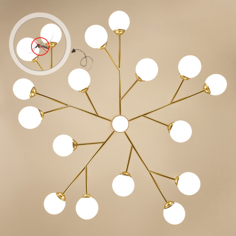 Palline di vetro lampadario a sospensione a sospensione Light Impiccomello per soggiorno per soggiorno