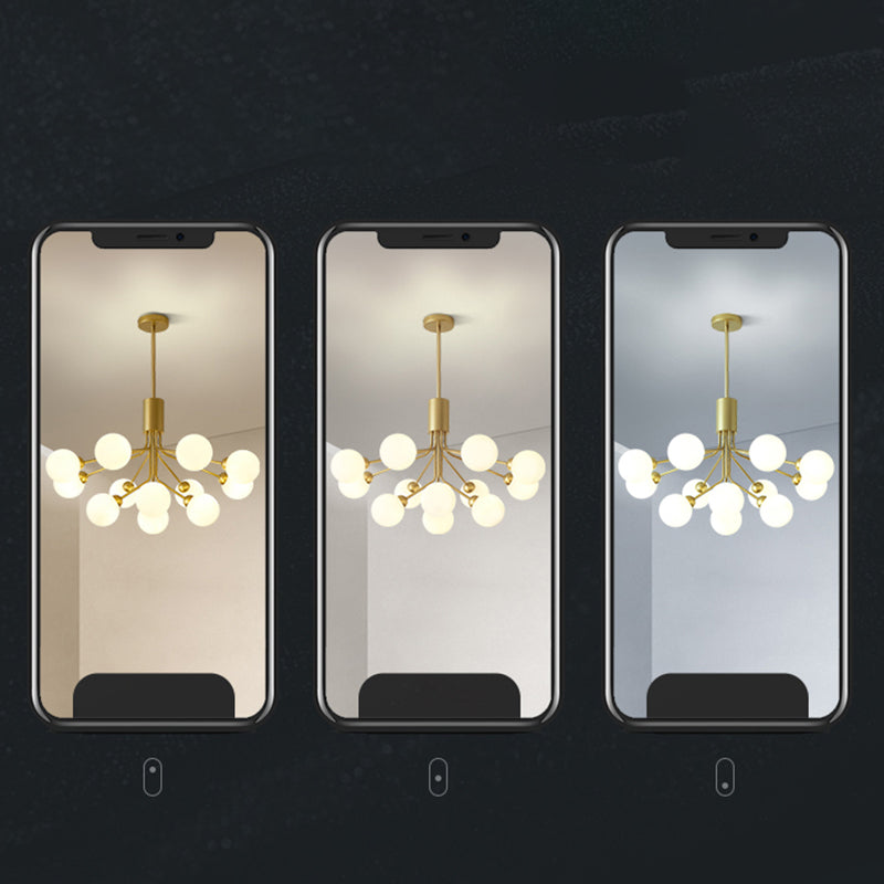 Minimalist Bubble Chandelier Pendant Light Glass Living Room Chandelier Light Fixture