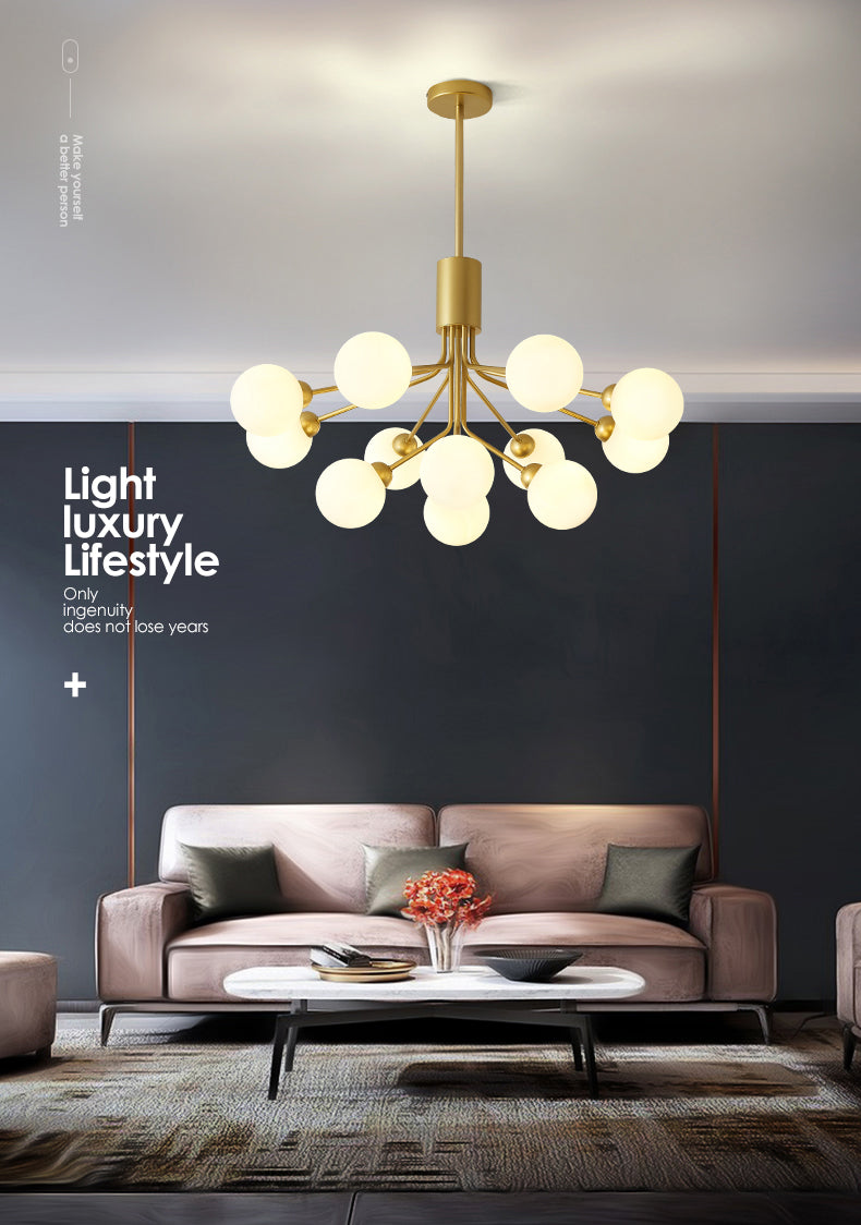 Minimalist Bubble Chandelier Pendant Light Glass Living Room Chandelier Light Fixture