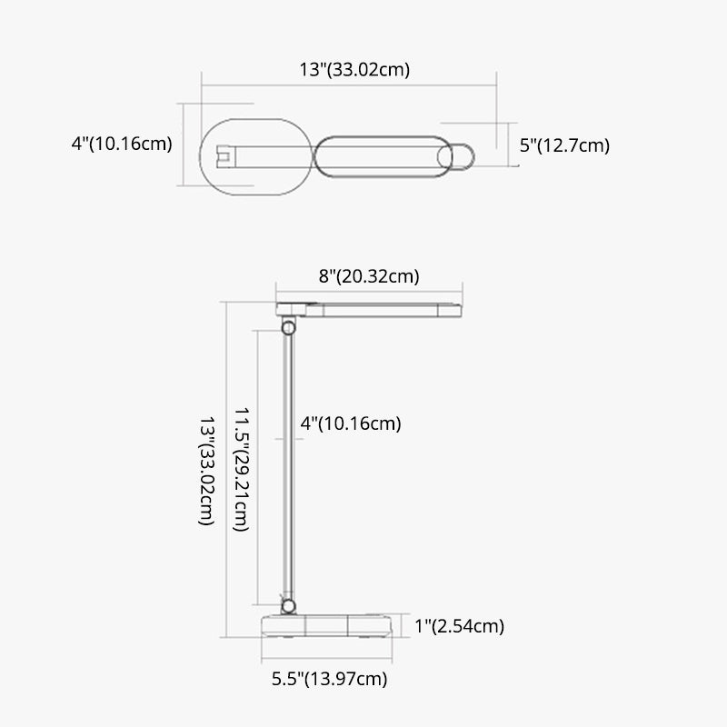 Modern Table Lamp With Usb Port Plastic Table Light