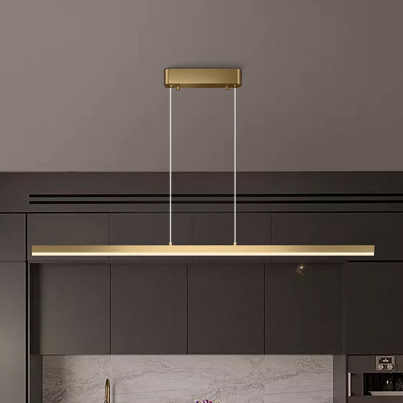 Linear Island Pendant Lights Modern Acrylic Chandelier Lighting Fixtures for Restaurant