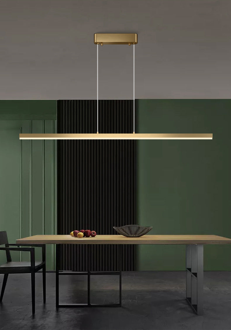 Linear Island Pendant Lights Modern Acrylic Chandelier Lighting Fixtures for Restaurant