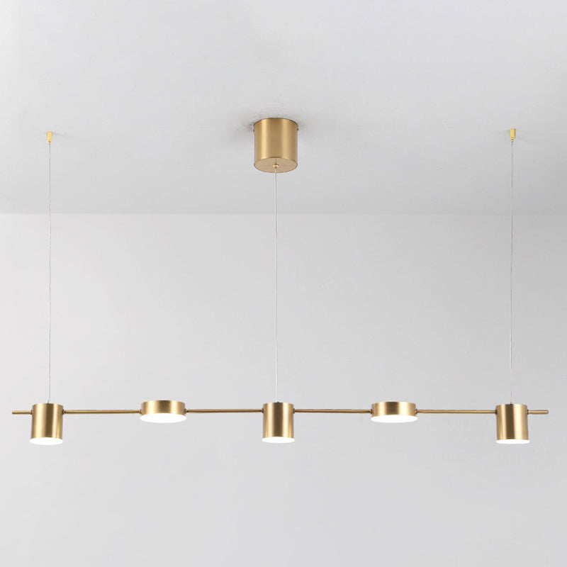 Luci a sospensione dell'isola cilindro Ultra-Contemporanea Isola Acrilico Luci a sospensione per ristorante