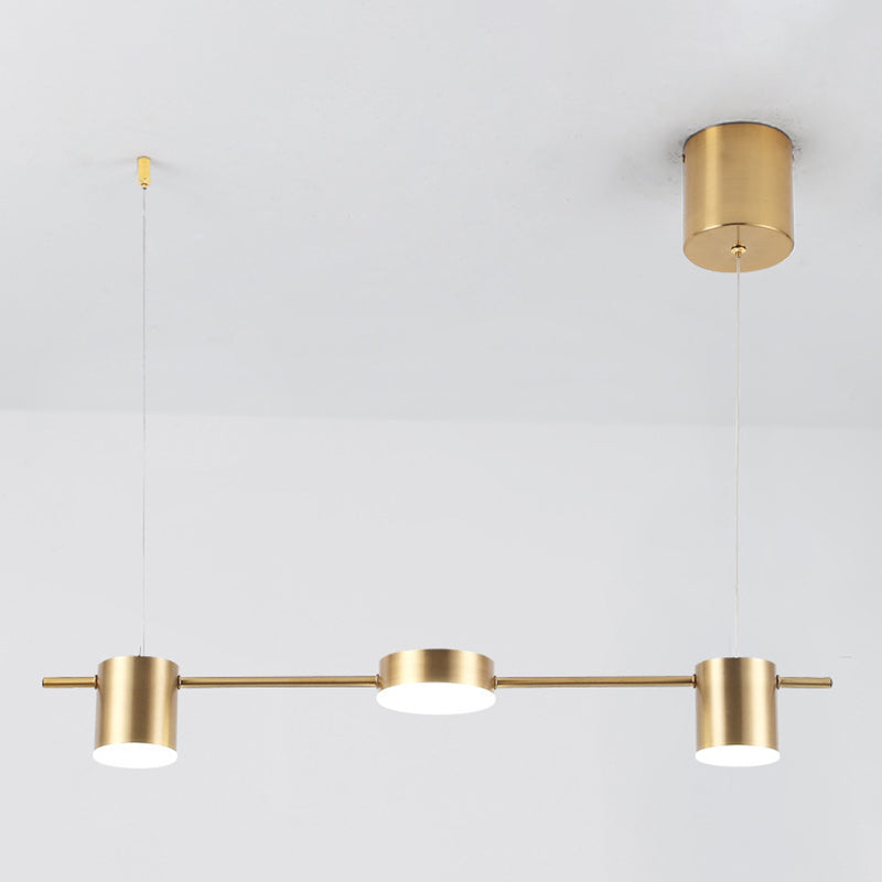 Luci a sospensione dell'isola cilindro Ultra-Contemporanea Isola Acrilico Luci a sospensione per ristorante