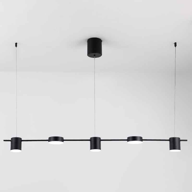 Luci a sospensione dell'isola cilindro Ultra-Contemporanea Isola Acrilico Luci a sospensione per ristorante