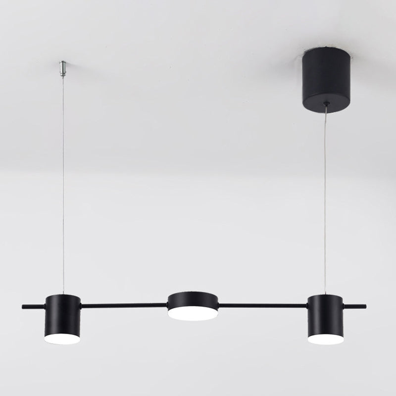 Luci a sospensione dell'isola cilindro Ultra-Contemporanea Isola Acrilico Luci a sospensione per ristorante
