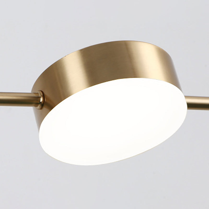 Luci a sospensione dell'isola cilindro Ultra-Contemporanea Isola Acrilico Luci a sospensione per ristorante