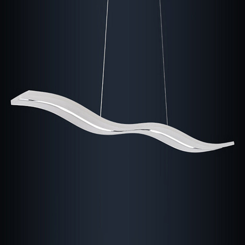 Wave Large Kitchen Pendant Lights Acrylic Modern Simplicity Island Chandelier Lights for Restaurant
