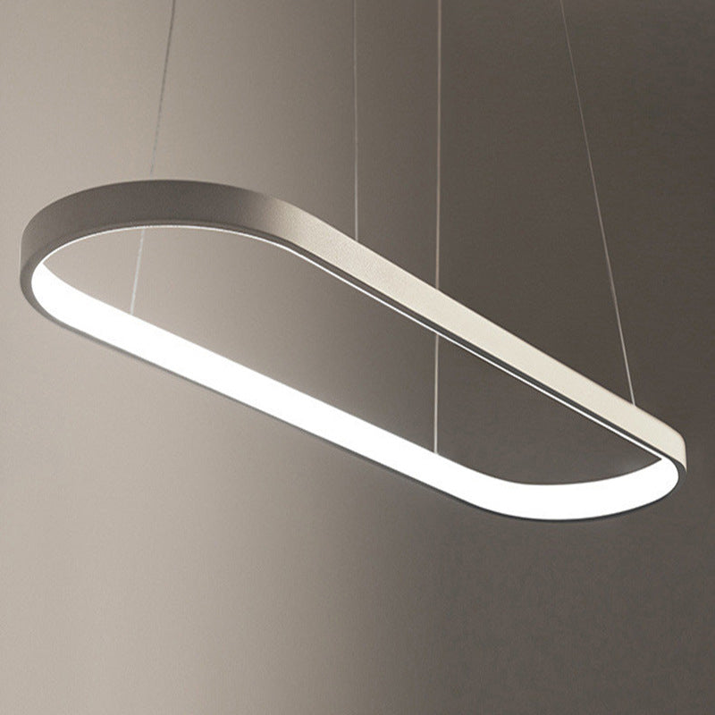 Oval Island Pendant Lights Ultra-Contemporary Acrylic Island Pendant Lights for Restaurant