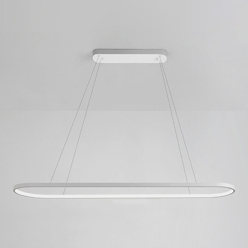 Oval Island Pendant Lights Ultra-Contemporary Acrylic Island Pendant Lights for Restaurant