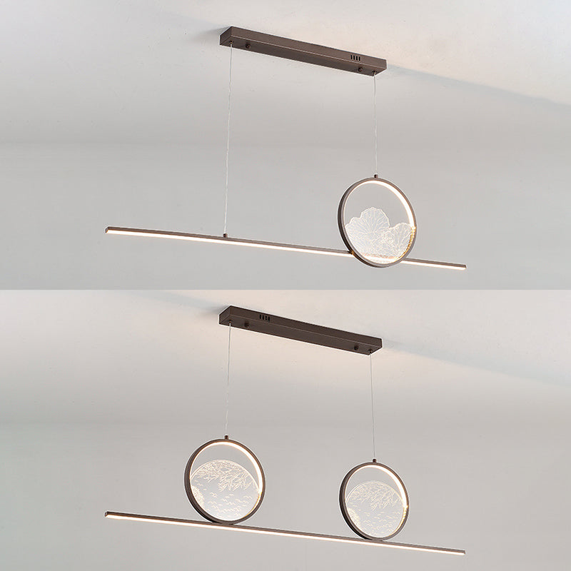 Ring Over Island Lighting Acrilic MODERS SIMPLICITY Isola Luci dell'isola per il ristorante