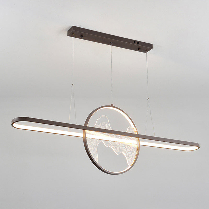 Ring Over Island Lighting Acrilic MODERS SIMPLICITY Isola Luci dell'isola per il ristorante