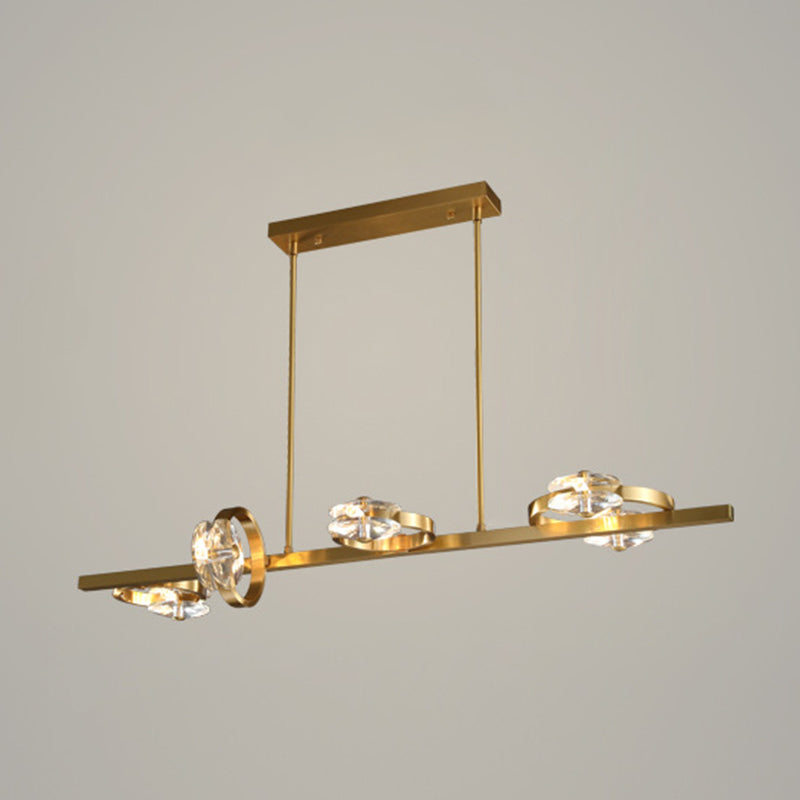 Ring Island Lighting Fixtures Crystal Minimalism Pendant Lighting Fixtures for Restaurant