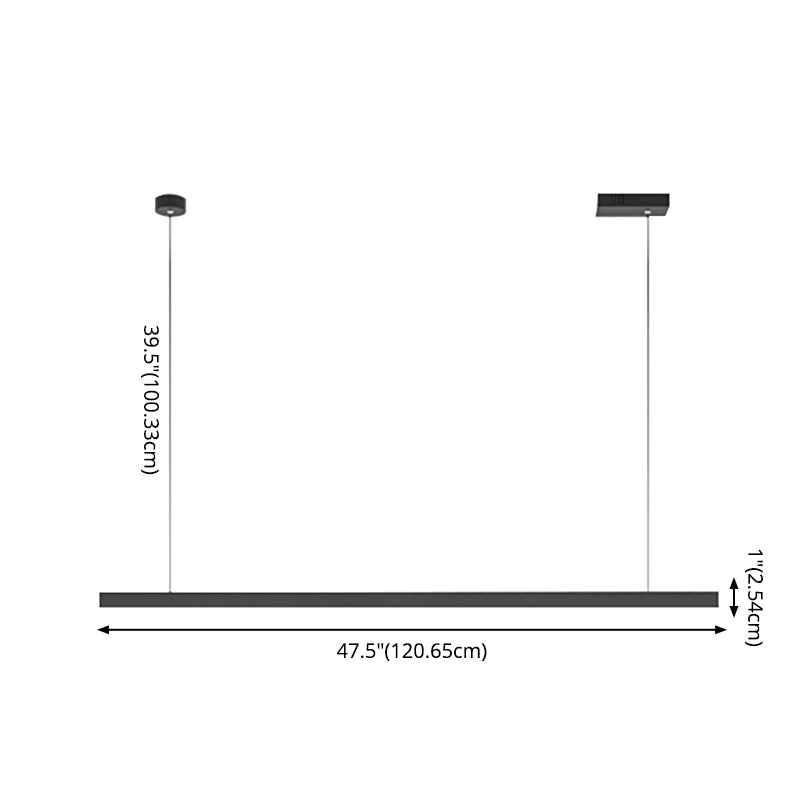 Linear Isola Lighting Acrilic Contemporary Simplicity Fishings a sospensione per il ristorante