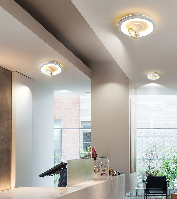 Modern Flush Mount Light Ceiling Track Lighting 1-Light LED Flush Mount Corridor Light Restaurant Light