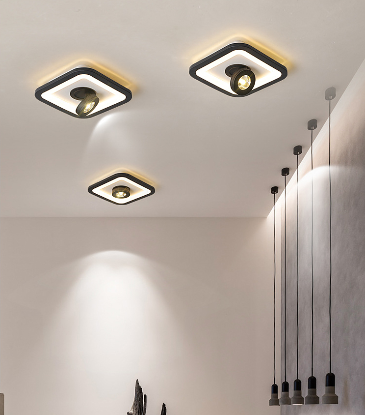 Modern Flush Mount Light Ceiling Track Lighting 1-Light LED Flush Mount Corridor Light Restaurant Light